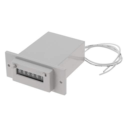 6-Digit Electromagnetic Pulse Counter AC 220V LCD Display Frequency Counter Pulse Signal Counter