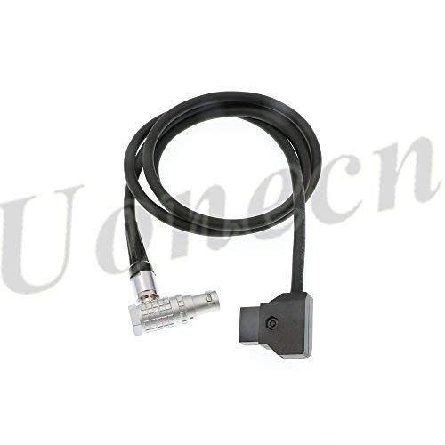 Uonecn D-Tap to 6 Pin Female Right Angle Power Cable for RED Komodo-X, V-Raptor, DSMC2 Epic & Scarlet, for DJI Ronin 4D High-Bright Monitor, 39.4in/1M Right Angle 6 Pin 39.4inch/1m