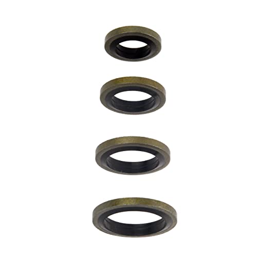 LENMISO sealing washers for 8mm, 10mm, 12mm and 14mm banjo bolts, 40-piece Dodge Cummins fuel system set