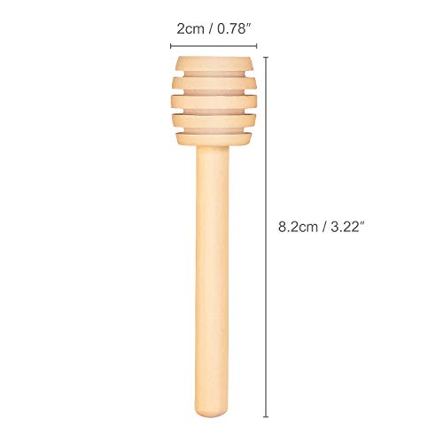 150 PCS Wooden Honey Dipper Sticks, 3In Honey Sticks Mini Honeycomb Sticks