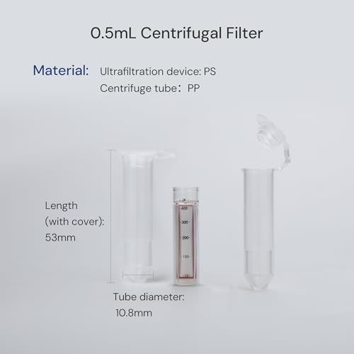 COBETTER 10kDa Ultra Centrifugal Filter Unit, 0.5mL, RC membrane, snap caps, 24-pack