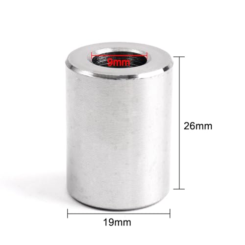 HKATOPS 10-piece stainless steel round standoffs, 3/8-inch ID x 3/4-inch OD x 1-inch length, plain finish