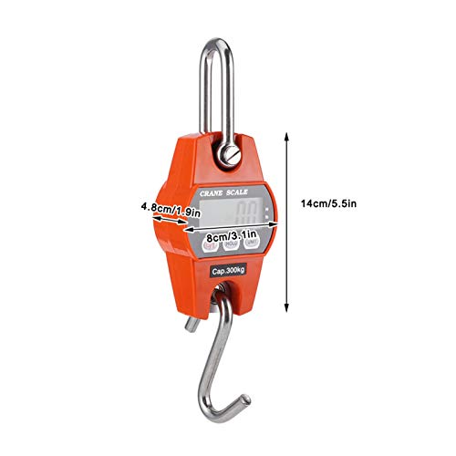 Hanging Scales 300kg Durable Scales Easy to Use Digital Scales for Farm Hunting