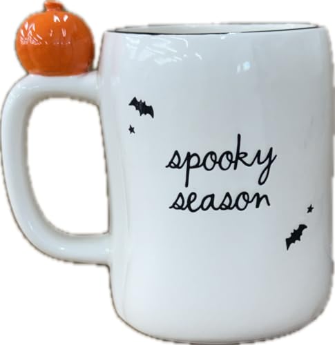 Rae Dunn Peanuts Halloween Ceramic Coffee Mug, Spooky Season Snoopy and Spooky Season
