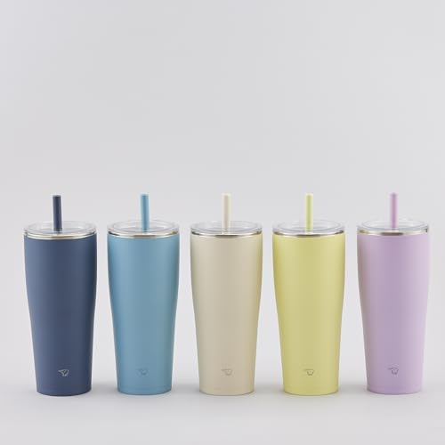Zojirushi SX-HA89H-VM Stainless Tumbler with Straw 30 ounces Mauve Purple