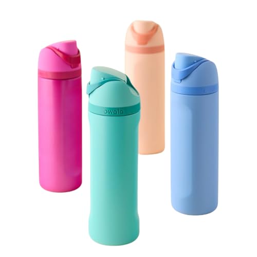 Owala 24oz FreeSip Insulated Stainless Steel Water Bottle with Flip Lid, Out of the Blue