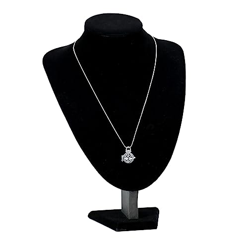 Lantern Urn Necklace for Ashes Lantern Hollow Flower Cremation Jewelry Stainless Heart Memorial Keepsakes Ash Pendant for Men Women Blue