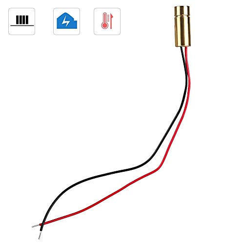 Focusable Laser Module, 2.8-5 V, 650 nm, 5 mW, 9 x 23 mm Diode Module, Red Dot Laser Head Measuring Tool (Line)