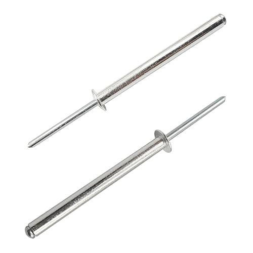 30-piece JIANDAXIN aluminum extra-long blind rivets, 1/4 x 1-37/64 inch, M6.4 x 40mm
