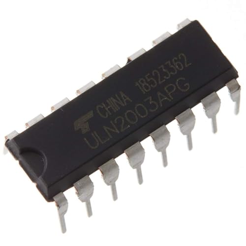 PENGLIN 20pcs ULN2003APG ULN2003AN NPN Transistors 7 Circuit Darlington Driver 500mA 50V HFE 1000 16 Pin | Darlington driver with 7 circuits, 500 mA, 50 V, HFE: 1000, 16-pin