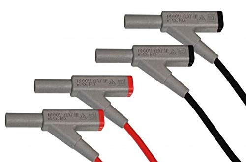 PeakTech Insulated 4 mm Connection Lead with Coupling, 1 X Cat III 1000 V, P 7025 Single