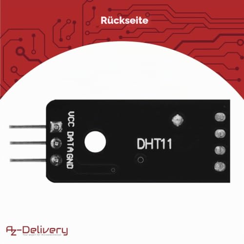 AZDelivery 5 x KY-015 DHT 11 Temperature Sensor Module Compatible with Arduino and Raspberry Pi Includes eBook!