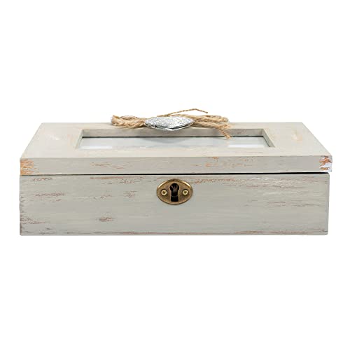 Cottage Garden Do Not Fear I Am with You Natural Taupe Wood Locket Music Box Plays How Great Thou Art
