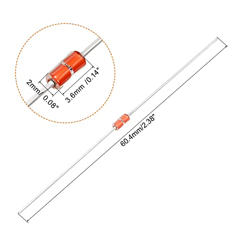 sourcing map 20 Pack MF58 10K Ohm NTC PTC Resistors Temperature Sensor for 3D Printer | MF58 10K Ohm NTC