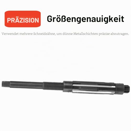 Adjustable reamer 11.75 mm-12.75 mm, adjustable reamer 9CRSI H8 hand reamer metal hole cutting tool with 4 flutes