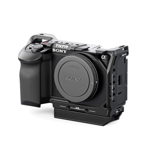 Tilta Full Camera Cage Compatible with Sony ZV-E1 | Cold Shoe, NATO Rail, M3 & 1/4"-20 Mounting Threads | Detachable ARCA Plate for Horizontal or Vertical Shooting | Integrated Cooling System | Black