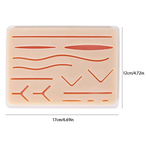 Improved large 3-layer seam pad with wounds for practising sewing - not easy to separate, tear or tear