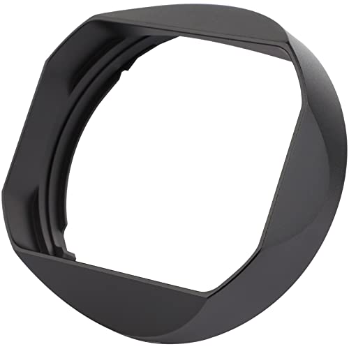 Haoge LH-XF56II Lens Hood Metal Square Bayonet for Fujifilm XF56mm F1.2 R WR Lens, Fuji XF 56MM F1.2 Mark II Lense Hood, with Metal Front Cap