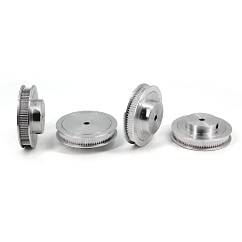 2GT Pulley 80 Teeth 5mm Bore 80T Timing Belt Pulley Synchronous Wheel Aluminum for Width 6mm Belt 3D Printers Parts, 4pcs/Pack(Size: 80T-5mm Bore)