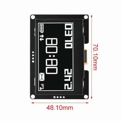 2.42" SSD1309 OLED Display Module - 4 Pin IIC White Screen (Resolution 128×64)