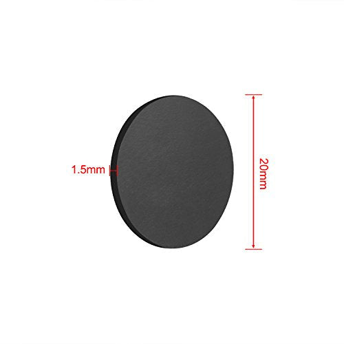 Pangda round magnetic adhesive dots, 100-piece self-adhesive magnet set with circular black dots