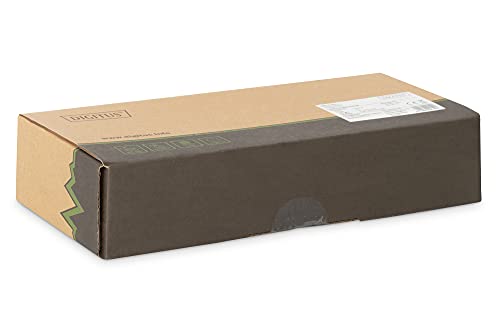 Digitus 10-inch Item | 12 x RJ45 – 10 Gbps – For 10 inch (254 mm) Network Cabinets – Patch Panel, Distribution Panel – Black Patch-Panel - Cat6A - 12 Port - Gesch. Cat6A - 12 Port - Shielded