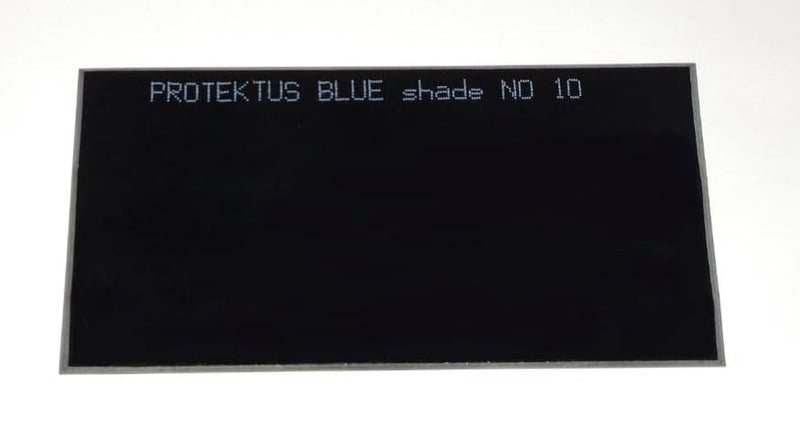 Turquoise Blue Welding Lens 2" X 4.25" Shade 10