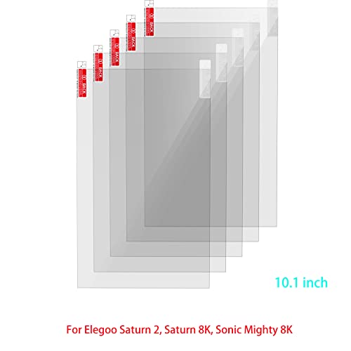 KOYOFEI 5PCS Screen Protector for LCD Resin 3D Printers, Screen Protective Film for ELEGOO Saturn 2, Phrozen Sonic Mighty 8K, Photon M3 Premium 10.1 inch 8K Resin Mono Screen 3D Printers