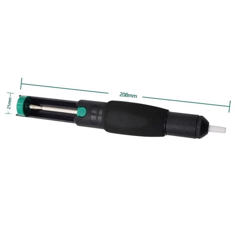 Double Ring Desoldering Suction Pump Made of Plastic, Powerful Soldering Suction Vacuum Cleaner with 5 Additional Nozzles