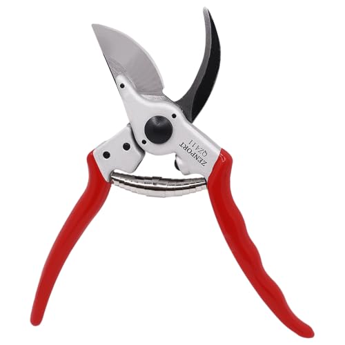 Zenport QZ411 professional pruner with narrow head, 1-inch cutting capacity, and 8.25-inch length