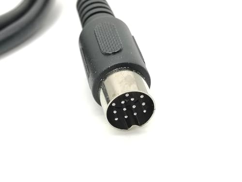DIN 13-Pin to DIN 13-Pin Extension Cable, High-Speed Video Power Cord for Reversing Camera, Truck & RV (Male to Male, 1 Meter) Male to Male