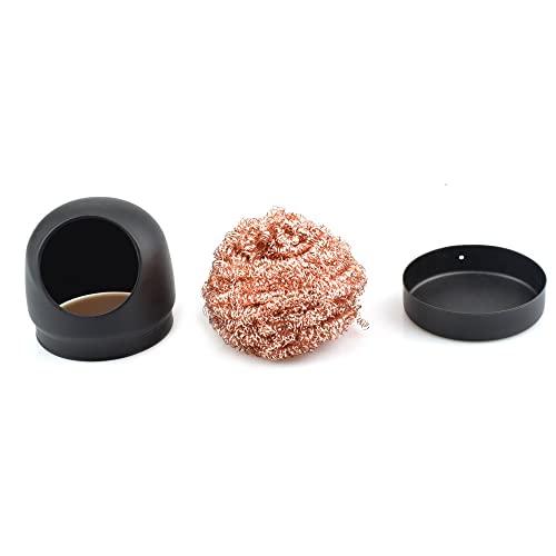 WANGCL Soldering tip iron cleaner, soldering tip cleaning wire and metal brass holder station
