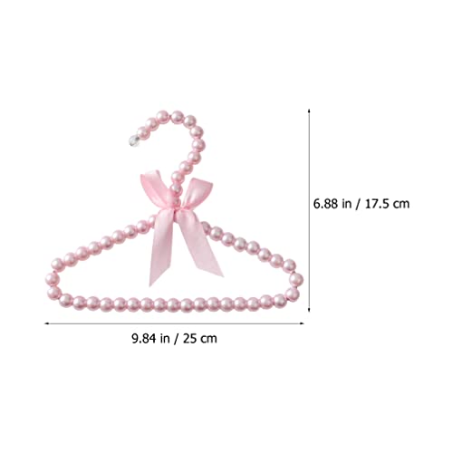 Baby Hangers Kids Hangers 5pcs Pearl Beads Clothes Hangers Beaded Clothes Hangers Dress Pants Hanger Closet Coat Hangers for Kids Pet Dogs Baby Hangers Kids Hangers