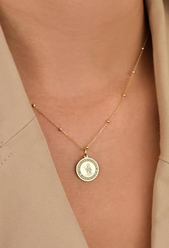 LKBEADS 925 sterling silver necklace 24mm|18 inch chain|gye nyame pendant|nyame |african symbol |omnipresence|the supremacy of god jewelry|birthday|gold plating handmade jewelry |LK_PNK_01156