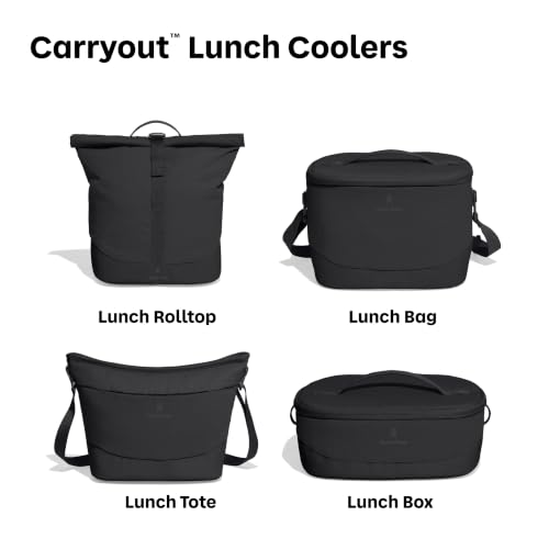 Hydro Flask Carryout Lunch Tote - Insulated Tote Bag - Soft Travel Cooler Black 9 L