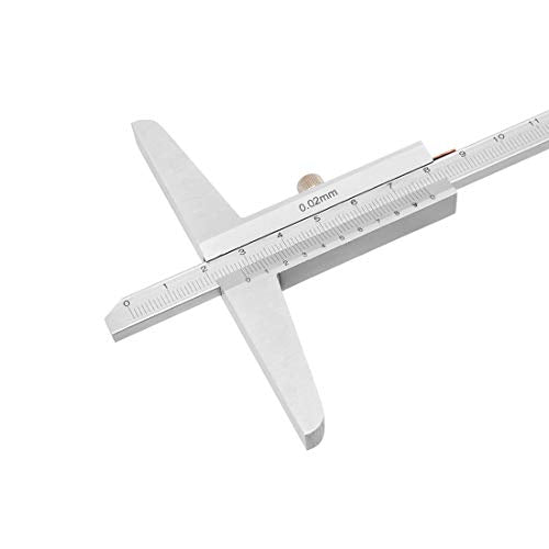 uxcell 0-150mm depth vernier caliper micrometer gauge with 0.02mm resolution