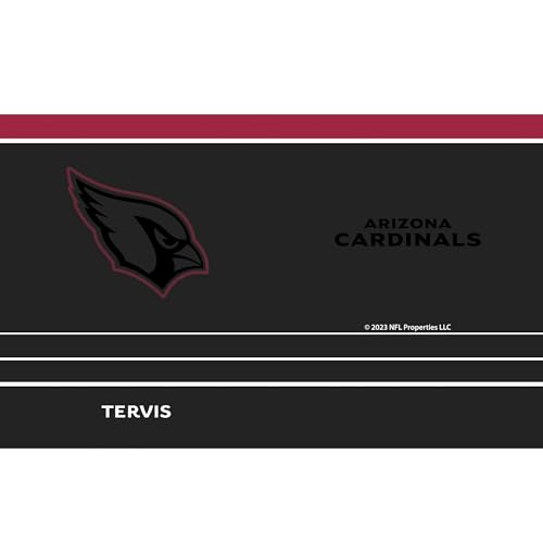 Tervis Traveler NFL Arizona Cardinals - Night Game Triple Insulated Tumbler Travel Cup Keeps Drinks Cold & Hot, 20oz, Stainless Steel