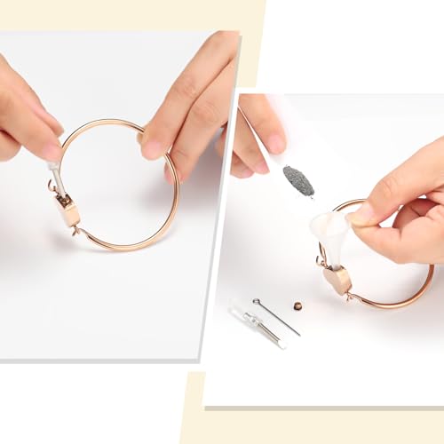Oinsi Heart Urn Bracelet for Ashes, Cremation Jewelry Leather Bracelets for Men Women, Memorial Jewelry With Filling Kits Rose Gold