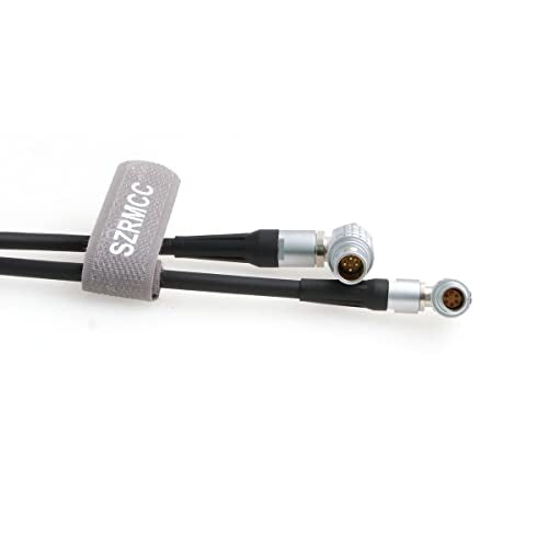 SZRMCC Extended Wired Control Cable for DJI Ronin Tethered Control Handle 6 Pin to 6 Pin Communication Expansion Port for DJI Ronin RS2 (80cm, Right Angle 6 Pin-Right Angle 6 Pin) 80cm