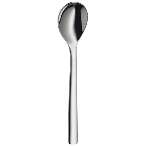 WMF 6-Piece 18/10 Stainless Steel 12 cm Nuova Egg Spoon Set, Silver Without Engraving Single