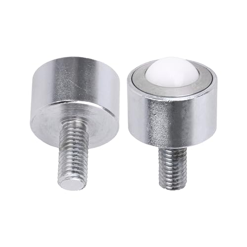 Flange Mount Nylon Ball Transfer Bearings 0.59Inch 99lbs Load Capacity Pack of 4