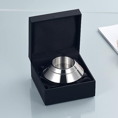 Cremation Urn Candlestick, Mini Keepsake Urn for Human & Pet Ashes Silver&no Longer