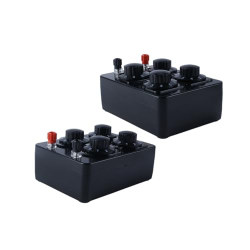 Simple Resistance Box, Precision Teaching Device with Variable Decade, Resistance 9999 Ohm, Adjustable in 4 Levels, 23023