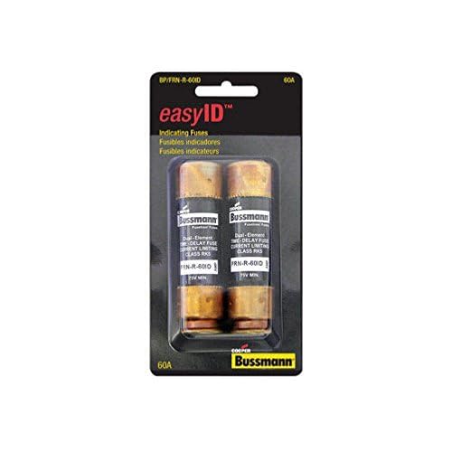 Bussman BP/FRN-R-60ID 60 Amp EasyID Heavy-Duty Time Delay Fuse 2 Count