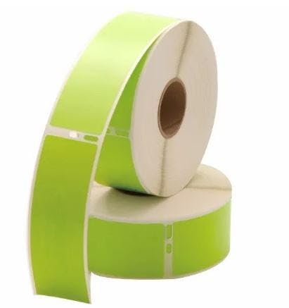 LabelValue LV-30252 Compatible Address Labels (2 Green Rolls Per Pack) - 1-1/8" x 3-1/2" - 350 Labels/Roll - Permanent Adhesive Compatible with DYMO LabelWriter 450 Series and Earlier Printers