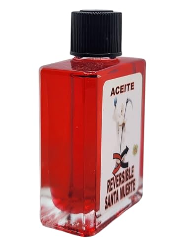 Holy Death x Reversible Oil (Santa Muerte X Reversible Aceite) Spiritual Anointing Oil by CASA ESOTERICA MAGICK SPACE-0.5 FL OZ (1 Pack) 1