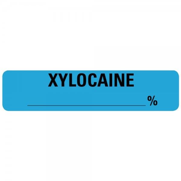 XYLOCAINE Labels .375" x 1.625"