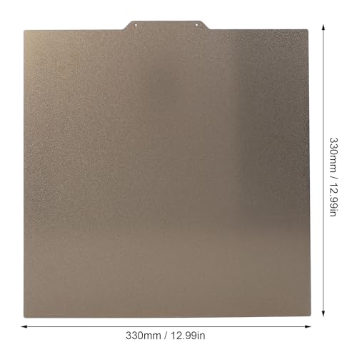 Double Sided Textured PEI Flexible Build Plate 330x330mm for ELEGOO for Neptune 3 Plus 3D Printer for Flsu XY for Troxy X3S X5SA X5SA Pro