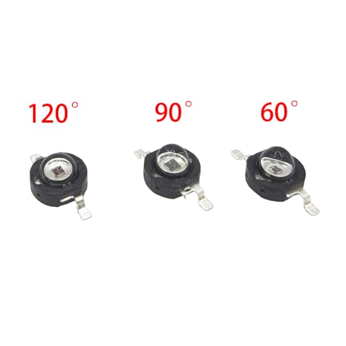 Pack of 10 High Power LED Chip 3 W Infrared 90 Degree IR 850 nm / 400 mA - 500 mA / DC 1.4 V-1.6 V 3 Watt SMD COB Light Emitter Diode for DIY Without Board 850 nm 90°
