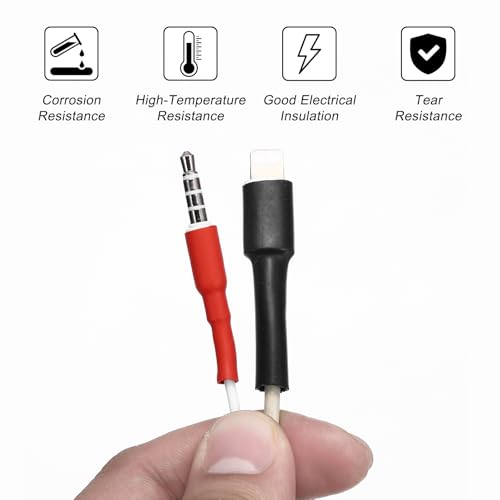 QUARKZMAN Heat Shrink Tubing, 50 mm Diameter x 1.53 m Length, Heat Shrink Tubing Shrink Ratio 2:1 PE Heat Shrink Tube Set for Cable Insulation Cable Connections Cable Bundling, 50mm x 1.53m black